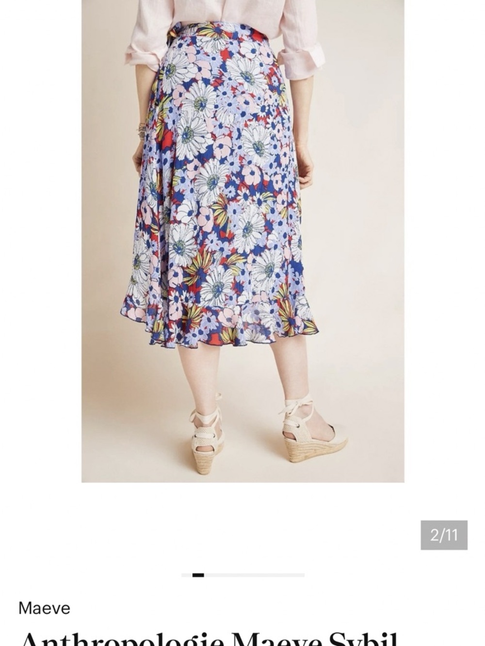 Anthropologie Maeve Sybil
Floral Wrap Skirt Size Medium - Picture 2 of 9